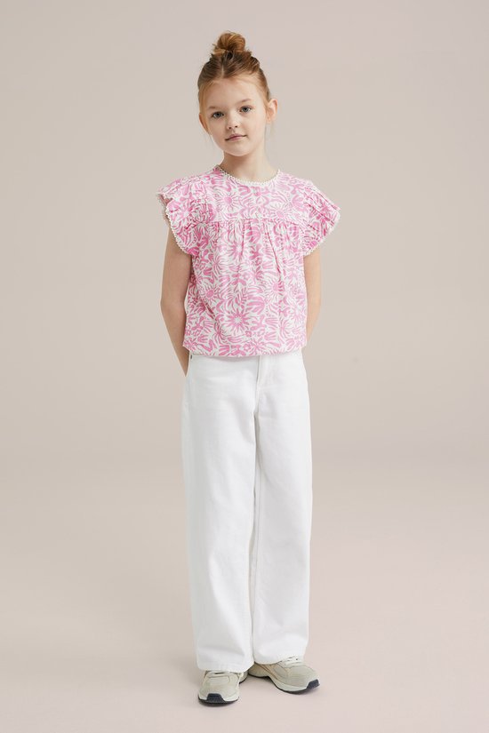WE Fashion Filles blouse à volants