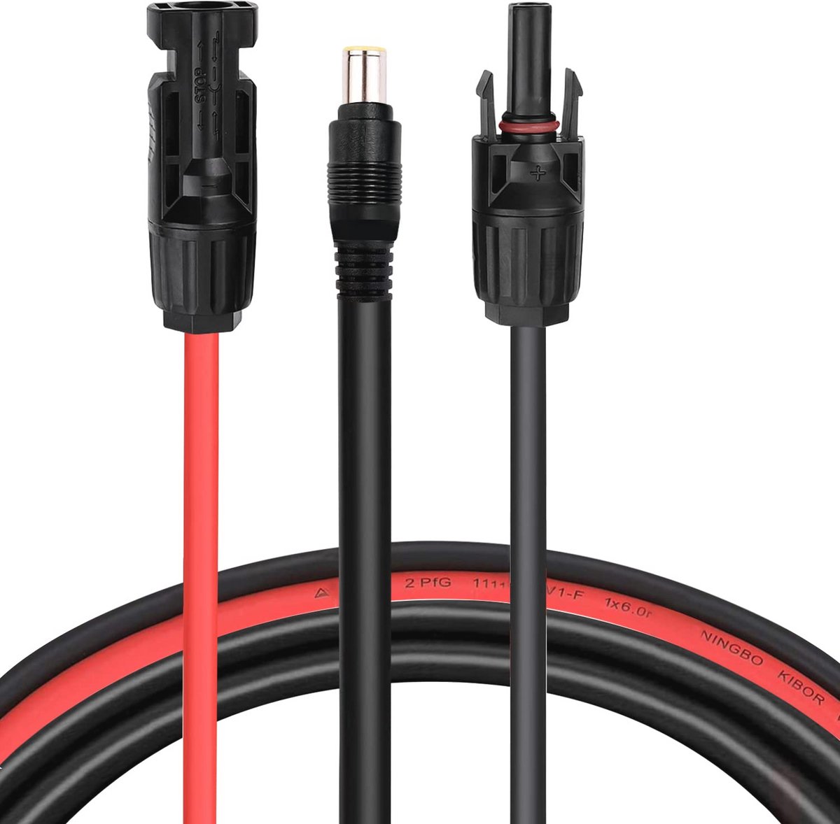 Zonnepaneelstekker naar DC 8 mm verlengkabel - 1,5 m, 16 AWG, voor zonne-energie systemen