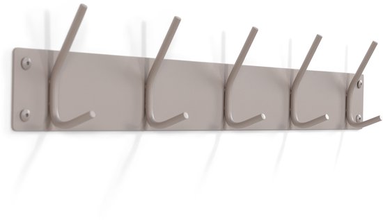Spinder Design kapstok Fusion 5 - Silky Taupe - 5 haken - Staal
