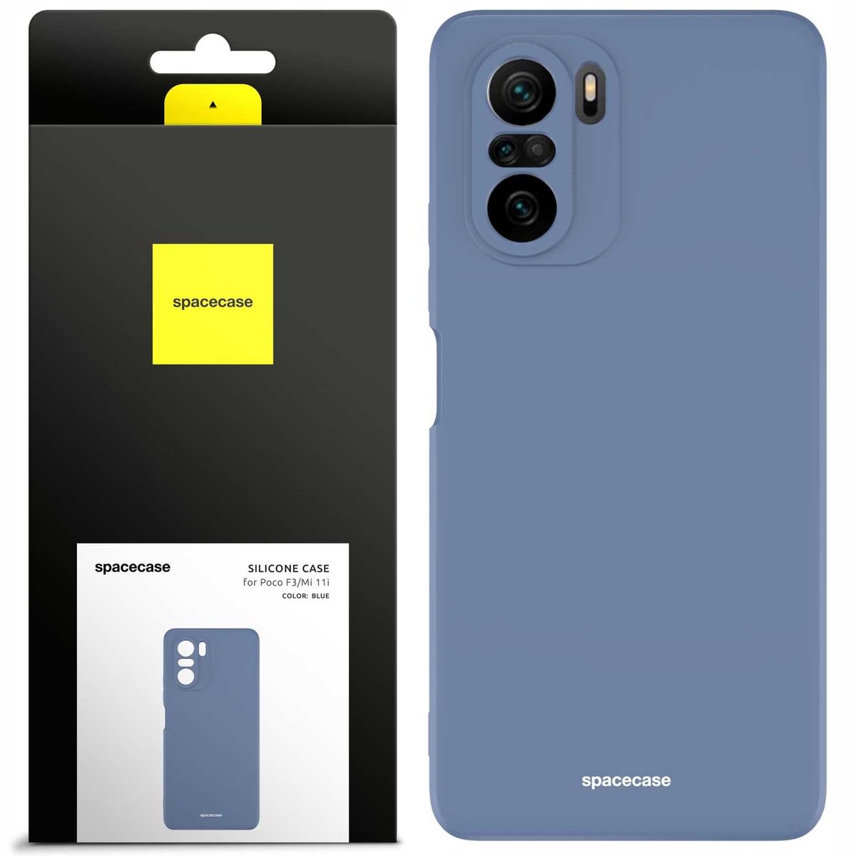 Spacecase Siliconen Hoes Voor Xiaomi Poco F3 Mi 11I Blauw