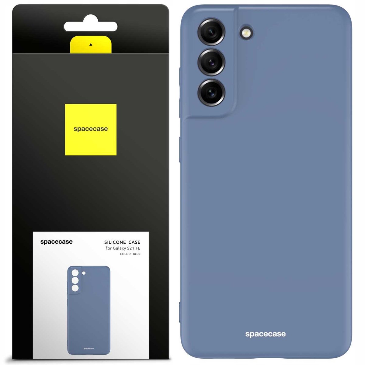 Spacecase Siliconen Case Cover Voor Samsung Galaxy S21 Fe Blauw