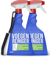 Vero Shine Voegenreiniger (2x500ml), Set van 2, Voegenreiniger voor Badkamer inclusief Voegenborstel