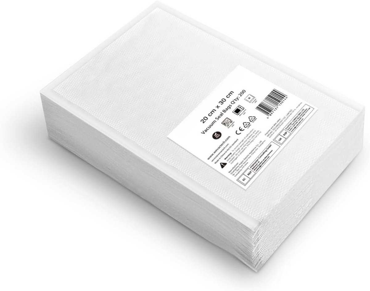 Vacuumzakken voedsel - Sealzakken - Diepvries - Voedsel - Vacuüm zakken - Sealbaar - Vacumeerzakken - Eten - Vacumeerplastic - Vacuum Opbergzakken - Sous vide Zakken