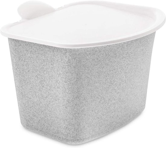 Spesh Biologische afvalemmer voor keuken, set van 2 (5 l 3 l), kunststof compostemmer, geurdicht, ophangbaar, afvalemmer met deksel voor dagelijks geproduceerd biologisch afval (lichtblauw