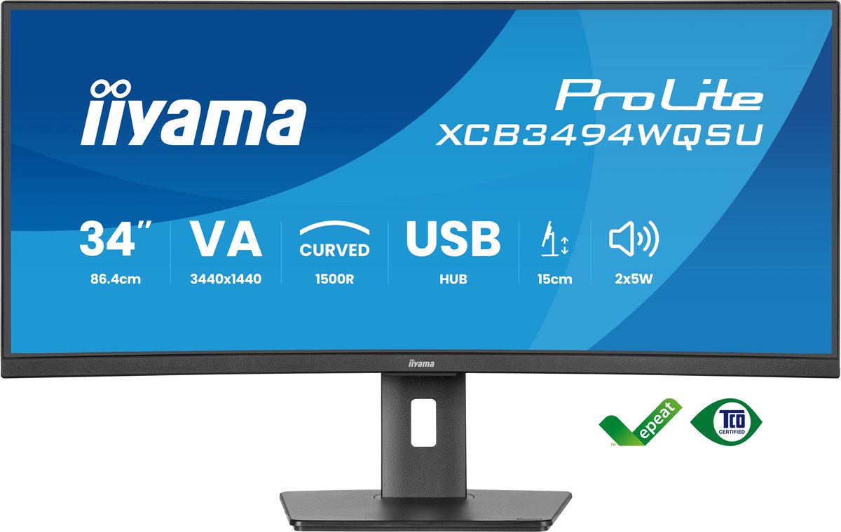 iiyama ProLite XCB3494WQSU-B1 ledmonitor