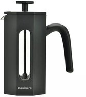 Bol.com Klausberg KB7676 - Piston Koffie- en Theezetter - 035 Liter - Octagonaal Design- Theemaker - RVS en Boorosilicaat Glas -... aanbieding