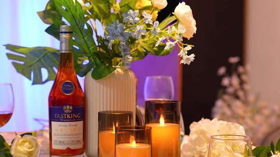 YONO LED Kaarsen à Flamme Mobile - Avec Télécommande avec Minuterie et Fonction de Gradation - 3 Pièces - Verre Fumé