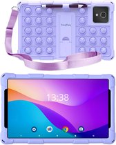 TinyPlay kindertablet Giga - 8 inch - 64GB - 4GB+4GB Virtual RAM - 4500 mAh batterij - Android 13 - Ouderlijk toezicht - kindertablet vanaf 3 jaar - Octa-core processor - Tablet kinderen - Kindertablets - Styluspen, Draagriem, Screenprotector - Paars