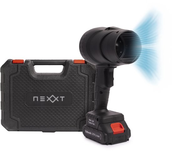 Nexxt Turbo Jet Blower Luchtblazer – Draadloze Turbo Fan – Air Duster – Luchtpistool Compatibel met andere Accu – 35.000 RPM – 550 G Luchtdruk – 2000W