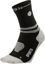 STOX Energy Socks - Sportsokken voor Mannen, Premium Compressiesokken, Gerichte ondersteuning en stabiliteit, Vermindert het risico op blessures, Verlichting voor zwellingen en pijn, Enkelsokken