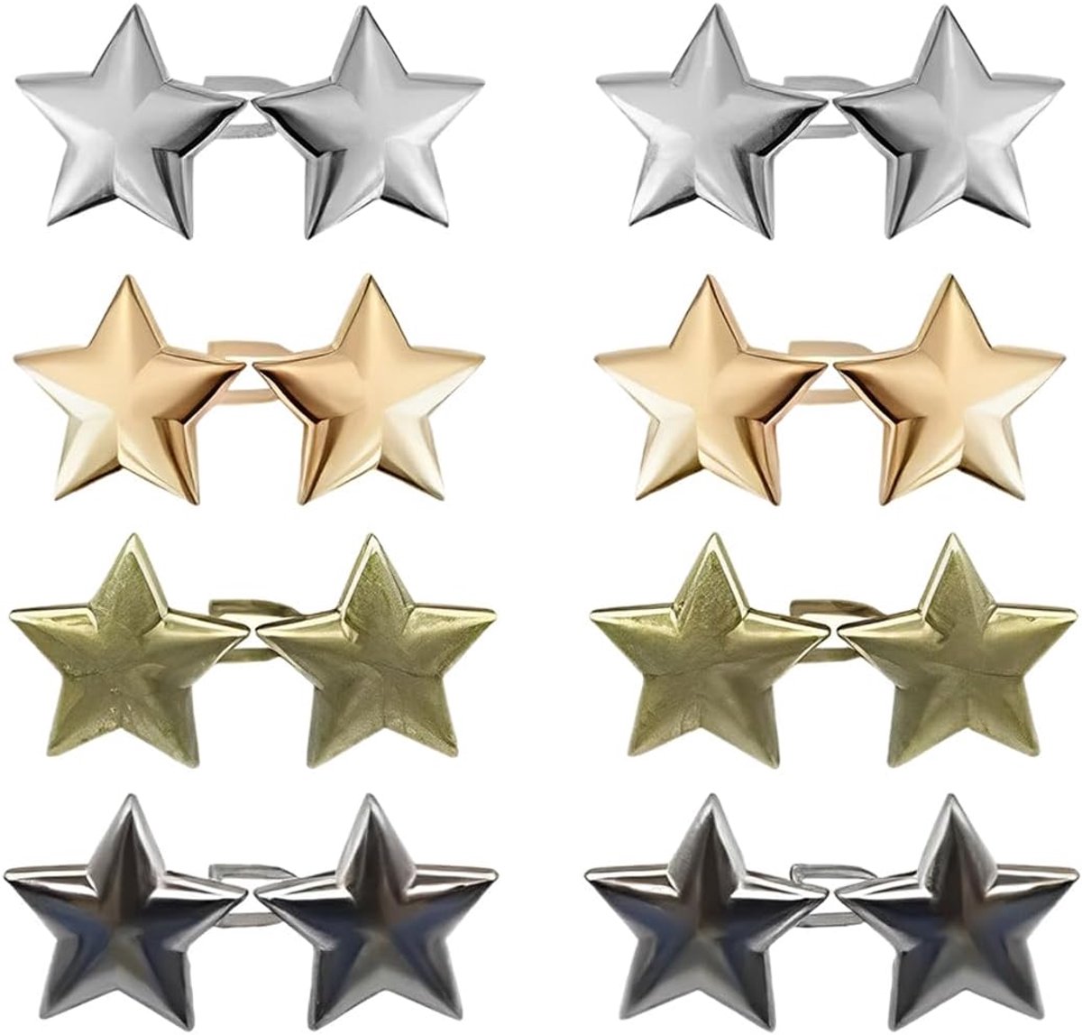 8 Stuks Broekclips en Broekknopen – Kleding Accessoires voor een Strakker Pasvorm en Stijlvolle Decoratie