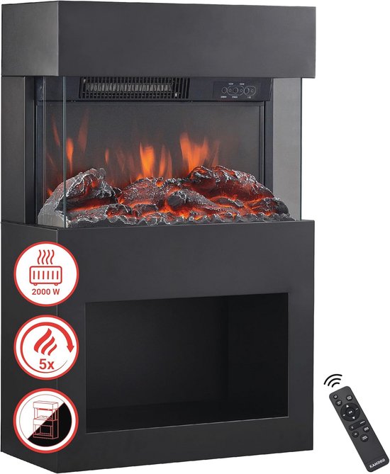 elektrische LED haard Meran 130cm 900/1800 W - Outlet Nederland