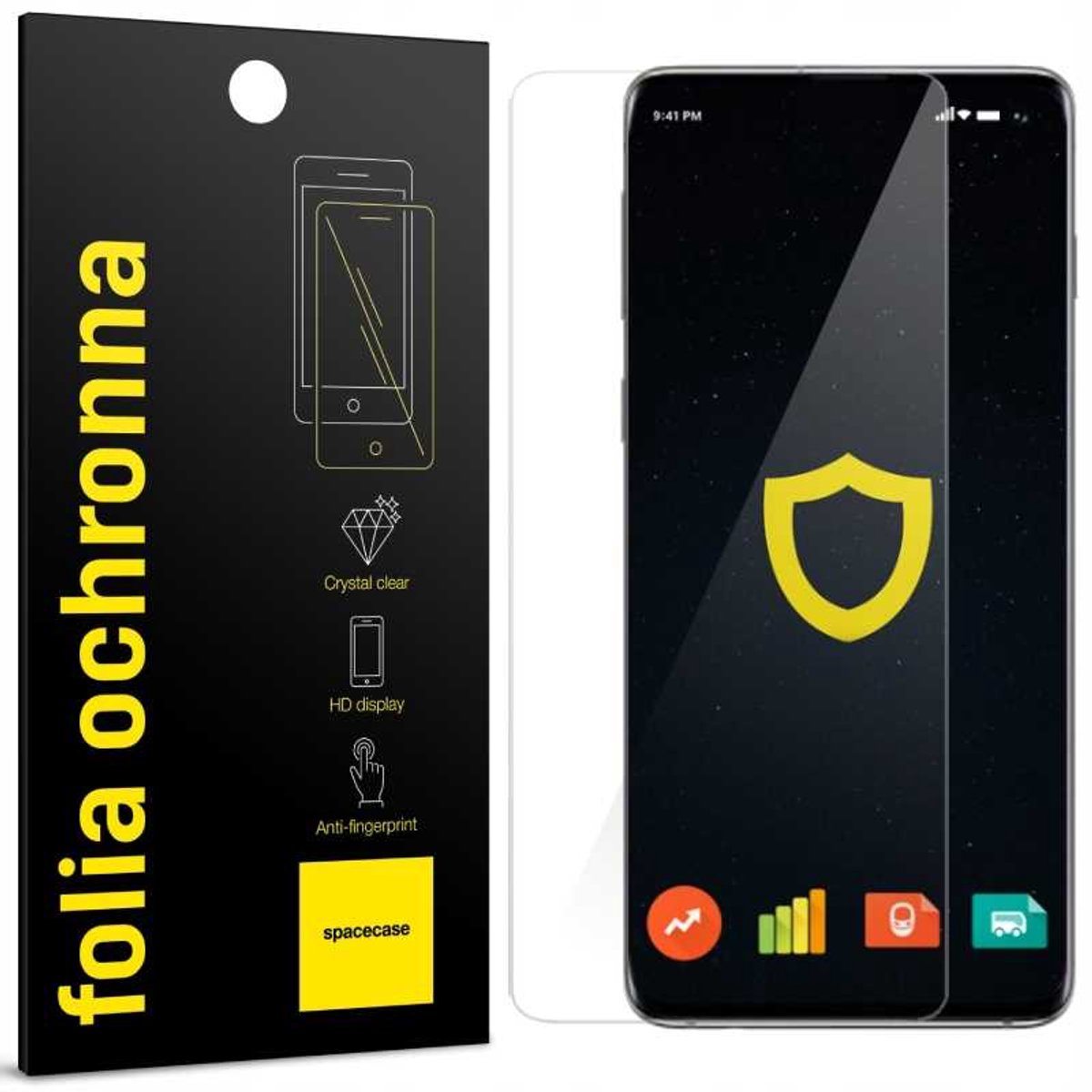 Spacecase Hydrogel Gehard Glas Voor Samsung Galaxy S10+ Schermbescherming