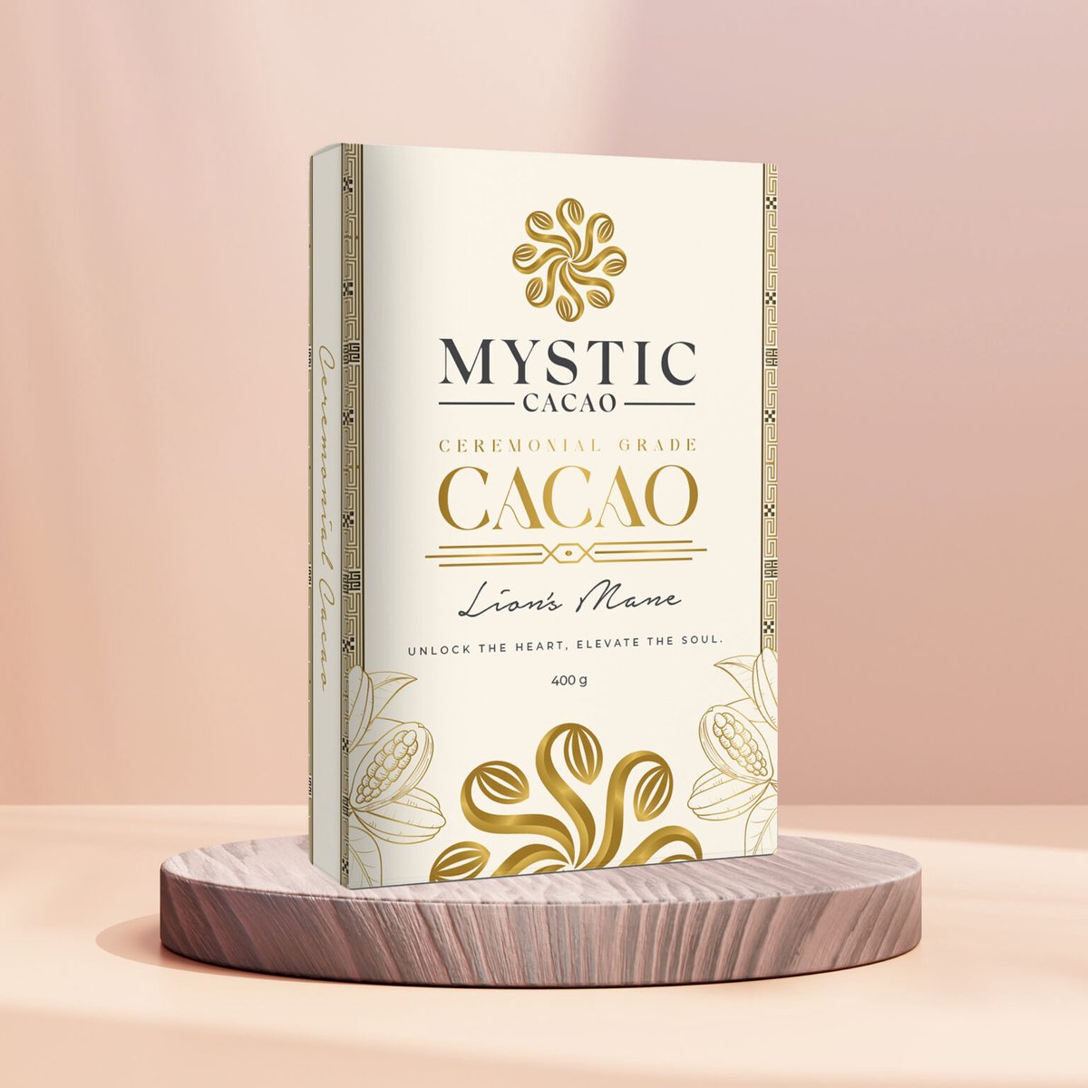 Ceremoniële Cacao Pasta Lion’s Mane (Mystic Cacao) 400g - Ceremony / Ceremonial Grade