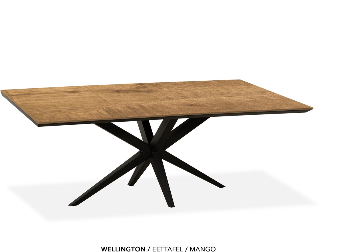 Maxfurn - Eettafel | Zeer krasvast | Kleur: Mango| Afmeting 220x100cm