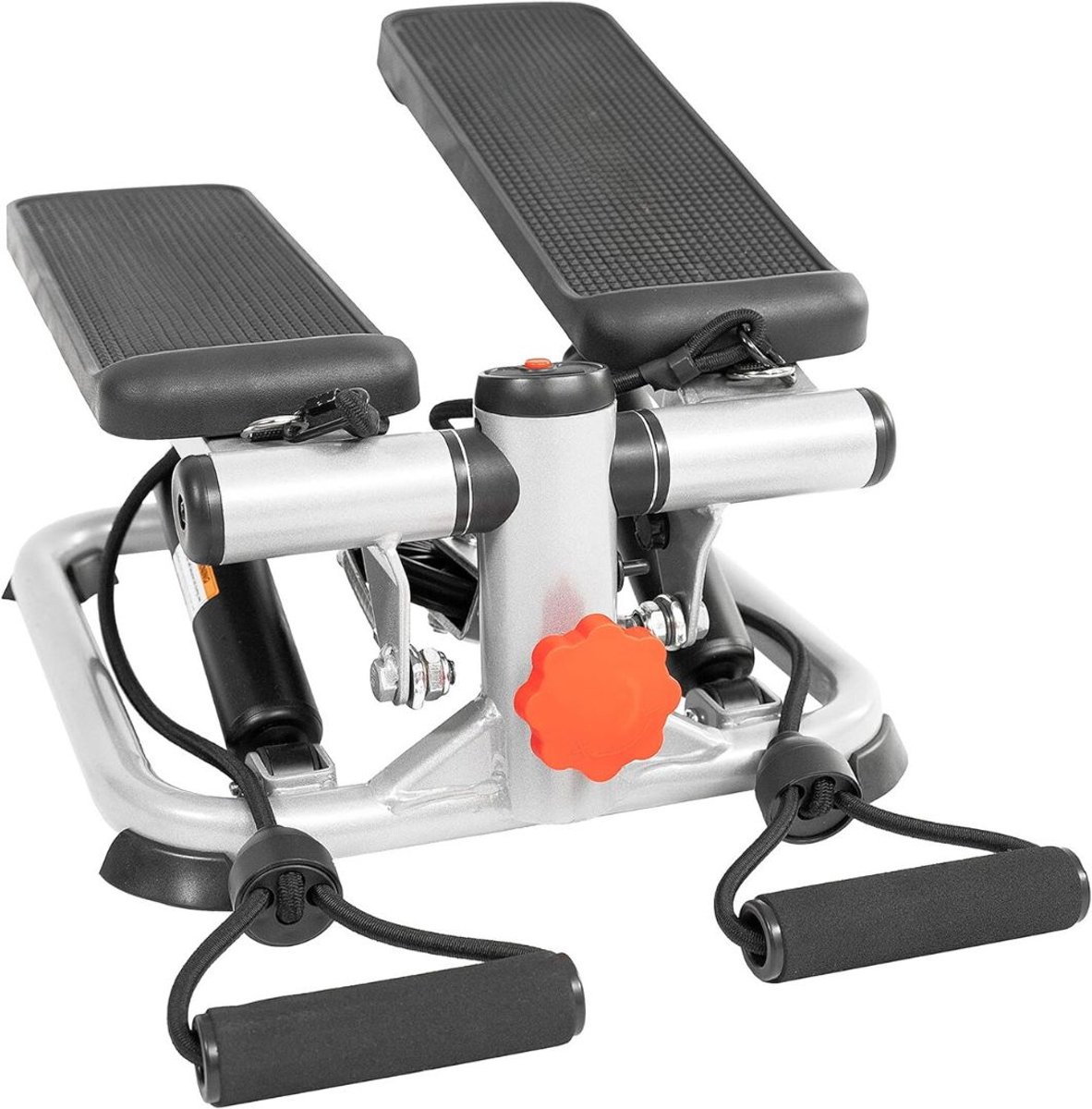 ApexArte® Stepper Fitness - Hometrainer - Crosstrainer Mini - Zwart en Grijs