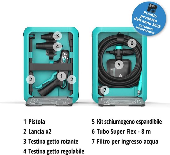 Compacte Hogedrukreiniger 2500 W - 180 Bar - 500 l/u voor Huishoudelijk Gebruik — afbeelding 5