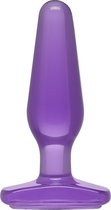 Crystal Jellies - Medium Butt Plug Purple - Butt Plugs & Anal Dildos -