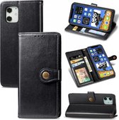 Luxe PU Lederen Wallet Case Geschikt Voor Oneplus Nord N100 - Portemonnee Book Case Flip Cover Hoesje Met Multi Stand Functie - Kaarthouder Card Case Beschermhoes Sleeve Met Pasjes