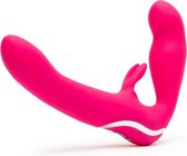 Strapless Strap On - Pink - Strap On Vibrators -