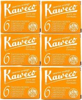 Kaweco Vulpen vullingen Oranje, Sunrise Orange, 6 doosjes