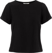 Object T-shirt Objcelia S/s Top Rep 23033008 Black Dames Maat - M