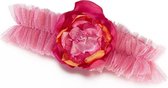 Pink and Orange kousenbandje - bruid -trouwen - kousenbandje - roze - lillian rose