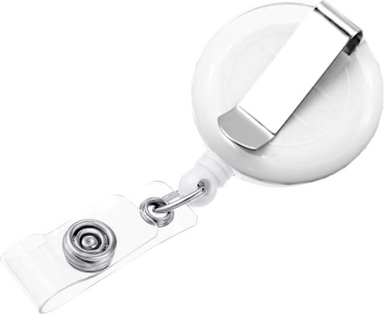 Porte badge avec cordon de serrage 60 cm - clip - dérouleur - fleur multicolore