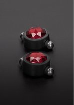 Nipple Pincher with Swarovski - Red - Clamps -