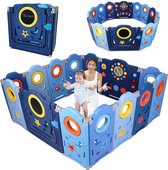 Monkey's Baby Box - Speelbox - Kruipbox - Grondbox Baby - Blauw