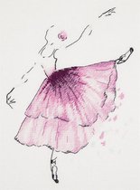 PANNA Borduurpakket Anemone Bloem Ballerina C-1886 - Kruissteek - Borduren voor volwassenen - Linda