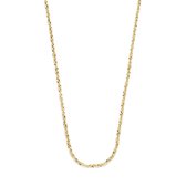 Selected Jewels Léna Dames Ketting Zilver  - Goudkleurig