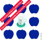 Fidget toys | 8 stuks  Appels blauw | Meisjes√ jongens√ volwassenen√ | Cadeautip