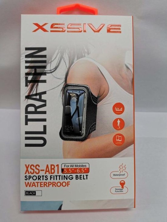 XSSIVE UNIVERSELE SPORT ARMBAND - ZWART