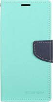 Samsung Galaxy S10e Hoesje - Mobigear - Wallet4 Serie - Kunstlederen Bookcase - Turquoise - Hoesje Geschikt Voor Samsung Galaxy S10e