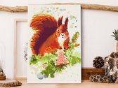 Doe-het-zelf op canvas schilderen - Squirrel-40x60