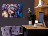 Doe-het-zelf op canvas schilderen - Indian Woman-60x40
