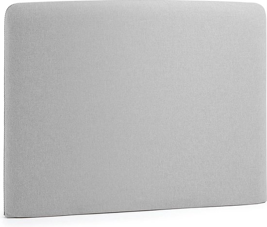 Kave Home - Dyla hoofdbord met afneembare hoes in grijs, voor bedden van 90 cm