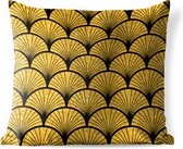 Buitenkussens - Tuin - Gouden patroon - 40x40 cm