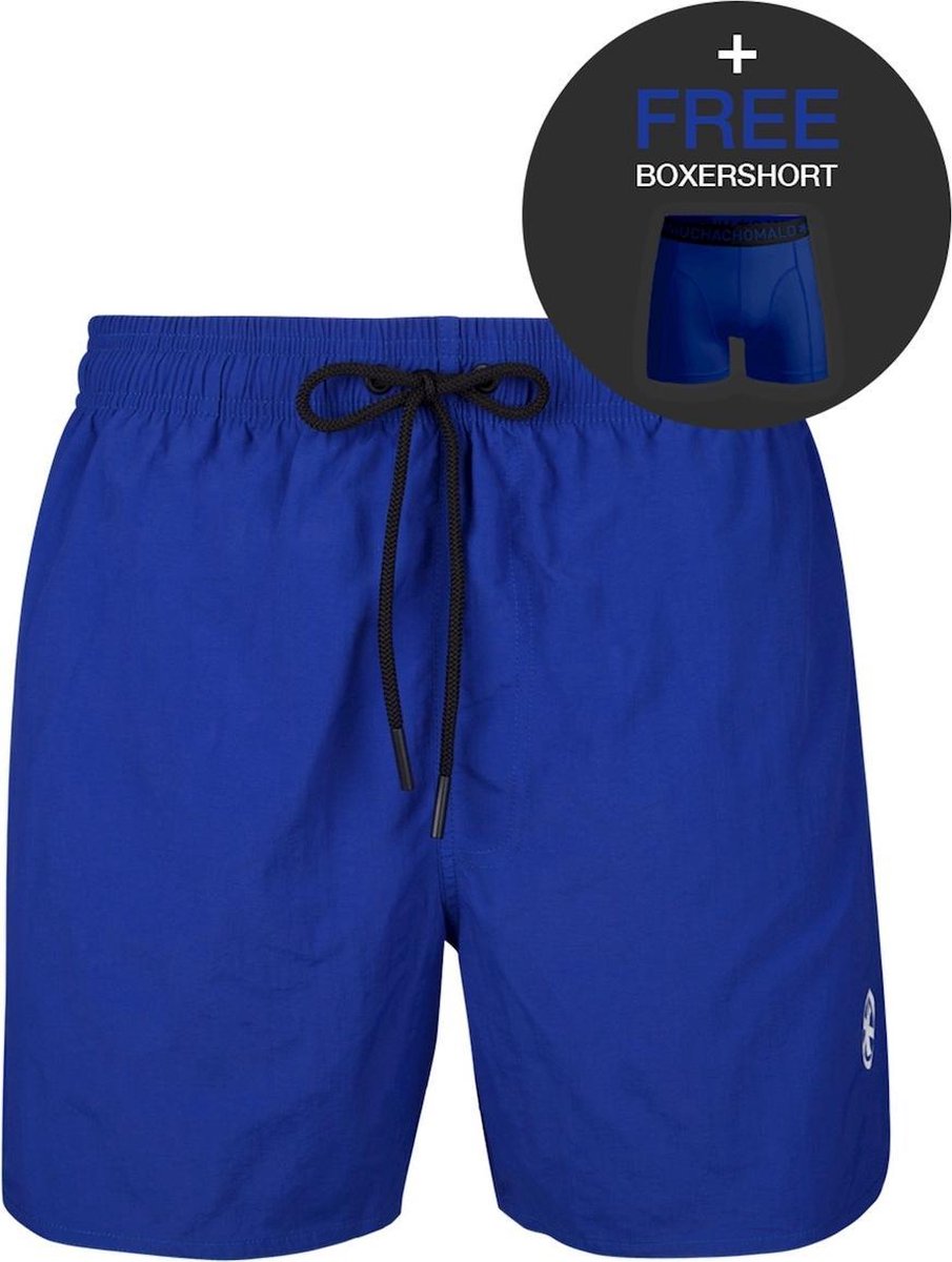 Muchachomalo jongens rits zwemshort basic blauw IV - 176
