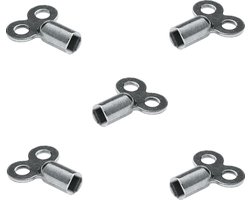 Phorin® 4x Radiatorontluchtingssleutel - Universeel voor alle radiatoren - 5 mm Robuust en stabiel ontluchtingsgereedschap