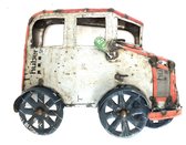 Gerecycled metalen decoratie Jeep | jeep walldeco | 46x31 | mix colour