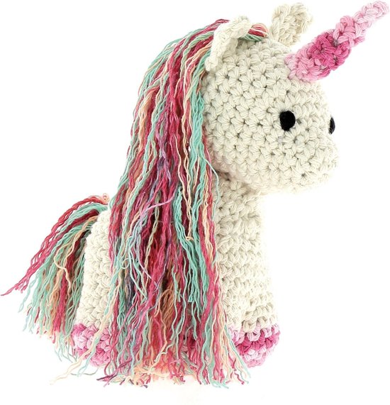 Hoooked Amigurumi DIY Haakpakket Eenhoorn Nora Eco Barbante