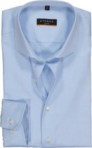 ETERNA slim fit overhemd - niet doorschijnend twill - lichtblauw - Strijkvrij - Boordmaat: 43