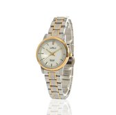 Mats-Watch dames horloge - 25 mm - Zilver/Goud