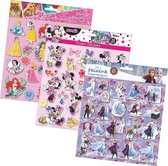 Disney Meiden Stickerset - Stickers - Foam - 3 Stickervellen - 3D stickers