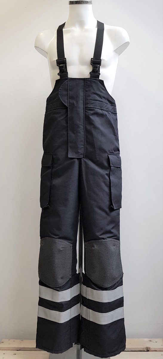Blusbroek laag model Gore-Tex ® Zwart/reflectiestrepen Maat XL Tall/Lang