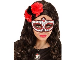 WIDMANN - Rood glittermasker Día de los muertos