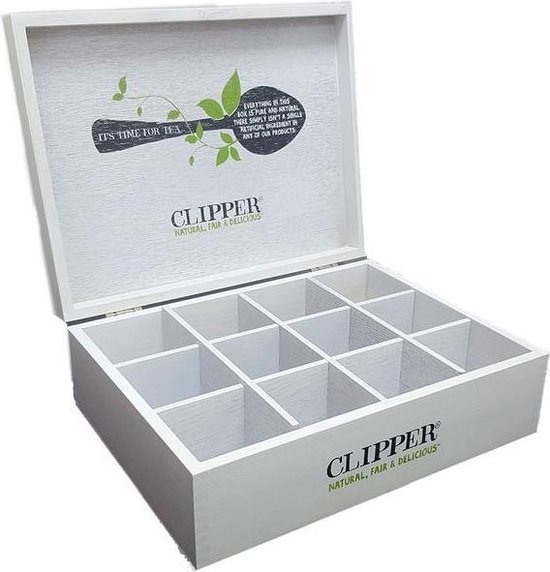 Clipper Tea -  theekist 12-vaks - Niet gevuld