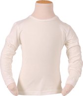 Longsleeve ivoor met sierrandje-152/158